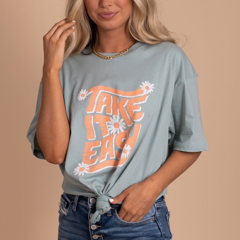 'Take it Easy' Daisy Tee